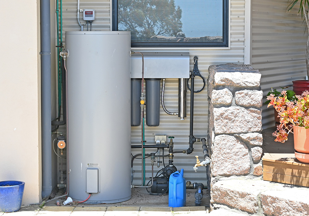 hot water system setup